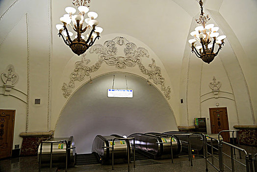 莫斯科室内景观地铁站