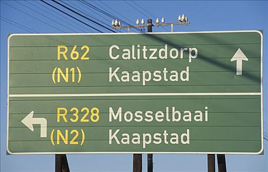 路标,荷兰,花园大道,南非