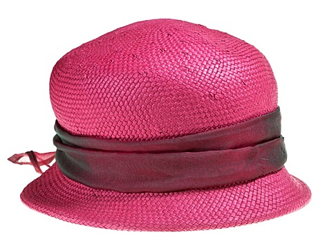 女人,夏天,稻草,粉色,帽子