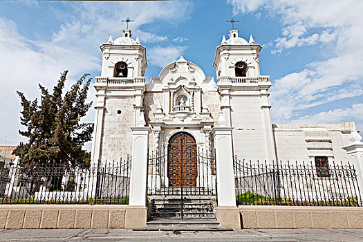 教堂,广场,阿雷基帕,秘鲁,南美