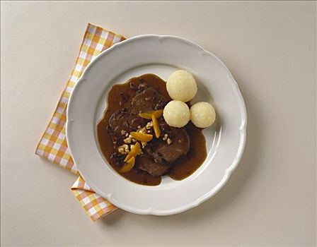 肉,烹饪,土豆布丁,上奥地利州