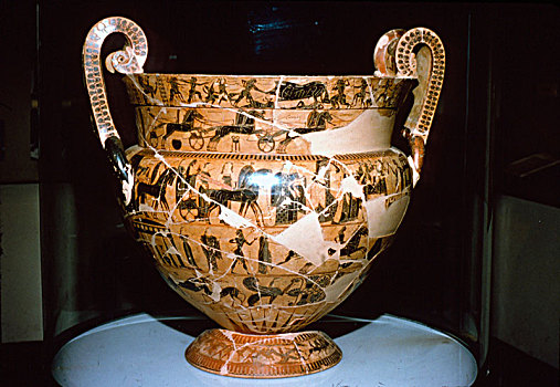 花瓶,墓地,公元前6世纪,艺术家