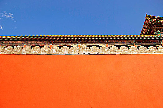 故宫午门的红色城墙