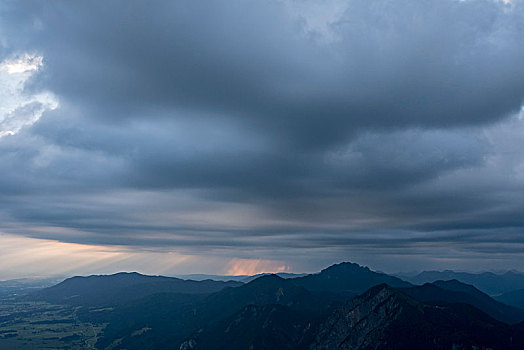 风景,巴伐利亚阿尔卑斯山,上巴伐利亚,巴伐利亚,德国