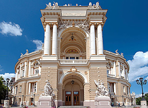 歌剧院,芭蕾舞,剧院,敖德萨,乌克兰,东欧
