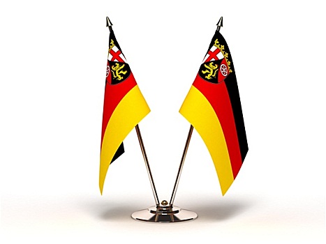 微型,旗帜,莱茵兰-巴拉丁州
