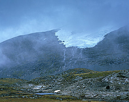 冰河,挪威,斯堪的纳维亚,欧洲