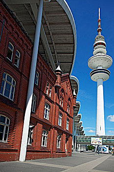 汉堡市,展厅,塔,砖砌建筑,建造,1896年,行政,建筑