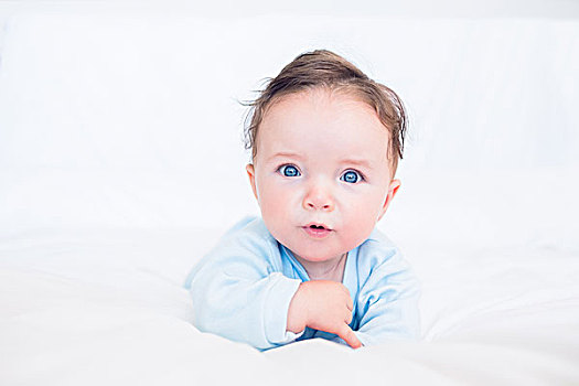 单纯,婴儿,蓝眼睛