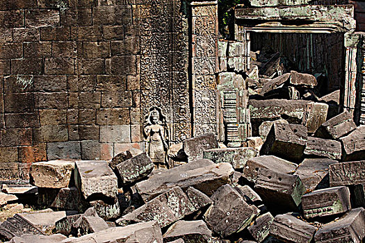 柬埔寨,收获,遗址,塔普伦寺