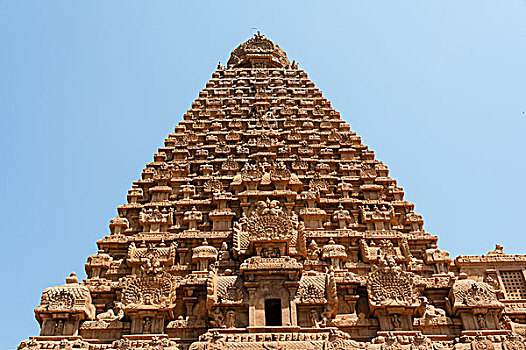 庙宇,坦贾武尔,泰米尔纳德邦,印度,亚洲