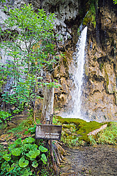 马里,瀑布,十六湖国家公园,克罗地亚,欧洲