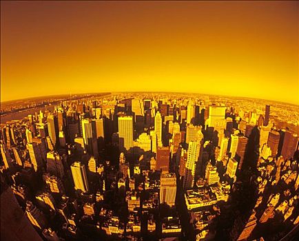 中城天际线,曼哈顿,纽约,美国