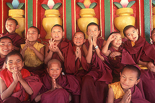 博达哈大佛塔,寺院,加德满都,新手,僧侣,乐趣,尼泊尔