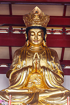 金色如来佛祖雕像,佛教雕像