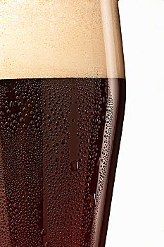 玻璃杯,暗色,小麦啤酒