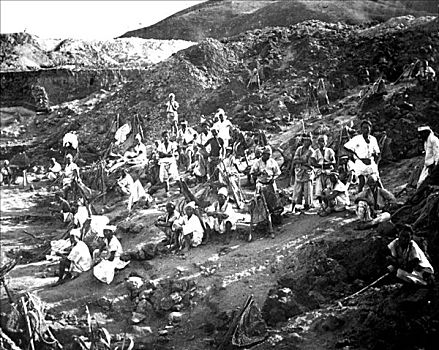 矿,韩国,19世纪,艺术家,未知