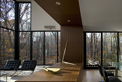 房子,建筑师,弗吉尼亚,美国,2009年,就餐,客厅,室内