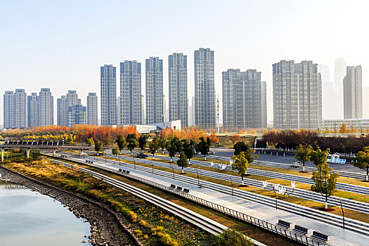 南京城市现代建筑风光
