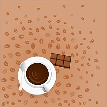 咖啡,巧克力