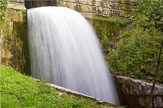 瀑布,西班牙,国家公园,科瓦东加