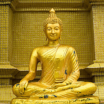 特写,佛像,庙宇,苏梅岛,苏拉塔尼,省,泰国