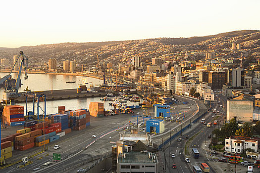 港口,瓦尔帕莱索,区域,智利