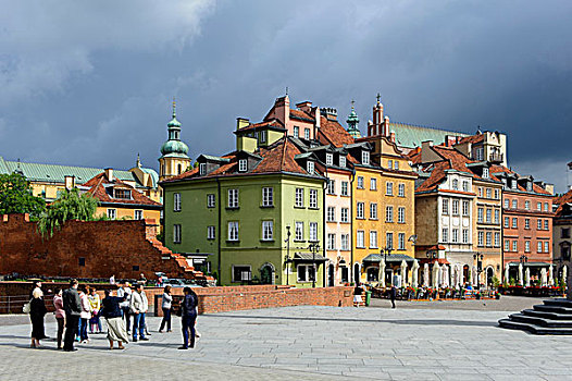 房子,城堡广场,华沙,省,波兰,欧洲