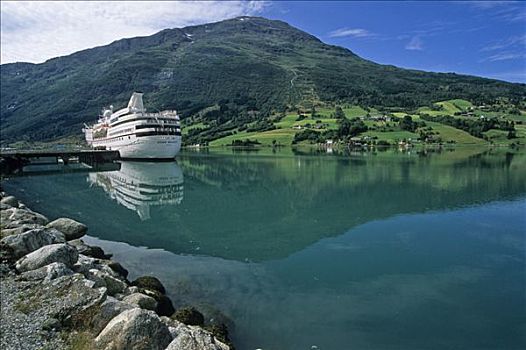 游船,峡湾,挪威,斯堪的纳维亚,欧洲