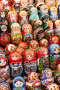 俄罗斯,莫斯科,红场,纪念品,俄罗斯套娃,套娃