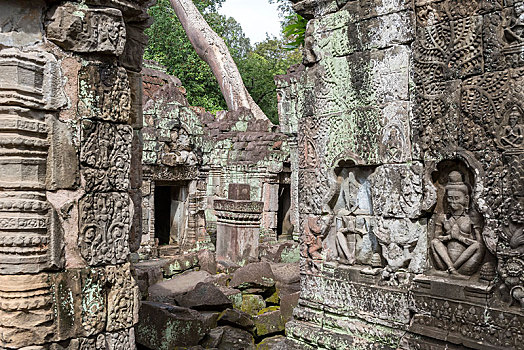 庙宇,吴哥,柬埔寨,亚洲