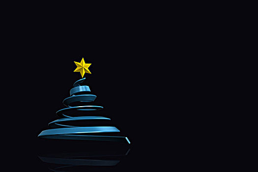 蓝色,圣诞树,设计