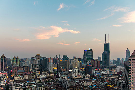 上海,黄浦江,两岸,夜景