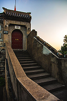 南京明城墙挹江门的傍晚