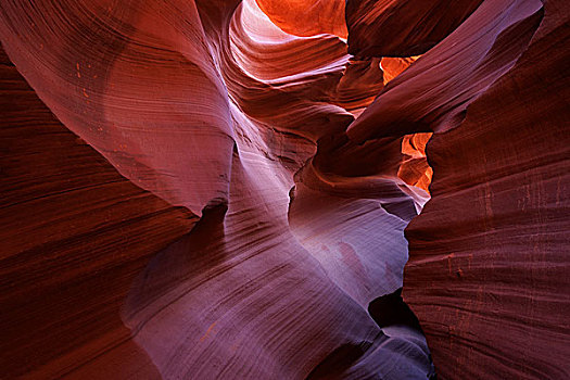 彩色,沙岩构造,羚羊谷,狭缝谷,页岩,亚利桑那,美国,北美