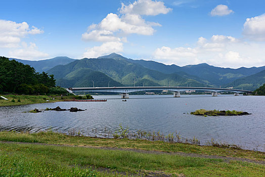 日本河口湖风光
