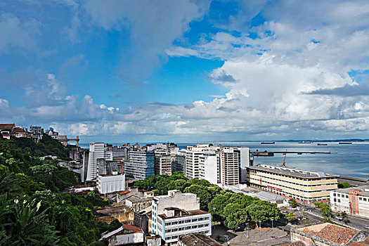 城市,海洋,萨尔瓦多,巴伊亚,巴西,大幅,尺寸