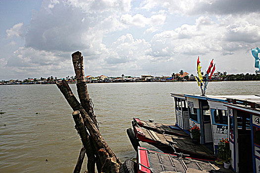 码头,湄公河,越南