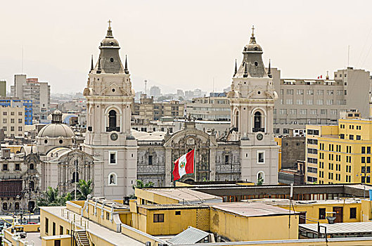 利马,秘鲁,大教堂,尖顶,教堂,圣多明各