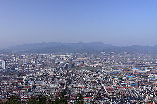 浙江东阳市东砚峰城市全景