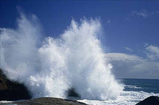 波浪,碰撞,岸边,大西洋,南非