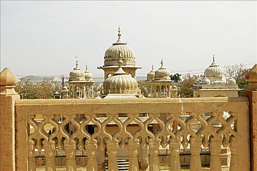 圆顶,宫殿,露台,斋浦尔,拉贾斯坦邦,印度