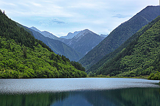 四川九寨沟的海子