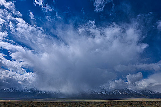 美国,怀俄明,大台顿国家公园,云,遮盖,落基山脉