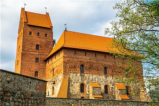 塔,城堡,特拉凯,立陶宛