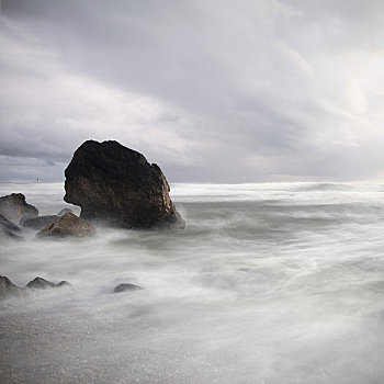 石头,风暴,海洋