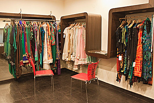 衣服,服装店,新德里,印度
