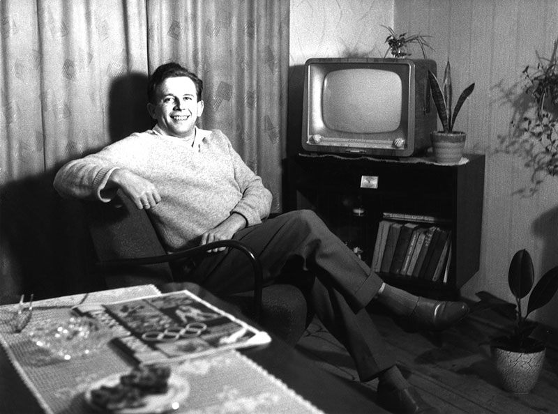 男人,客厅,20世纪50年代,精准,地点,未知,德国,欧洲