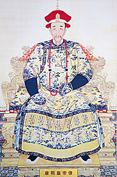 清朝皇帝康熙画像