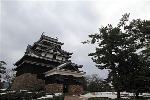 城堡,岛根,日本